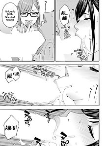 Fellatio Research Department 1 - Hentai teacher and schoolgirl suck student's dick in manga 3some