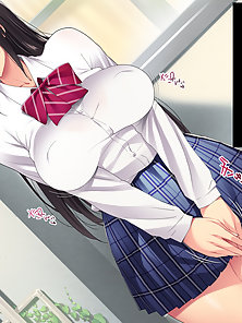 Dirty old teacher uses love potion to fuck hot busty anime schoolgirls - ugly bastard comics