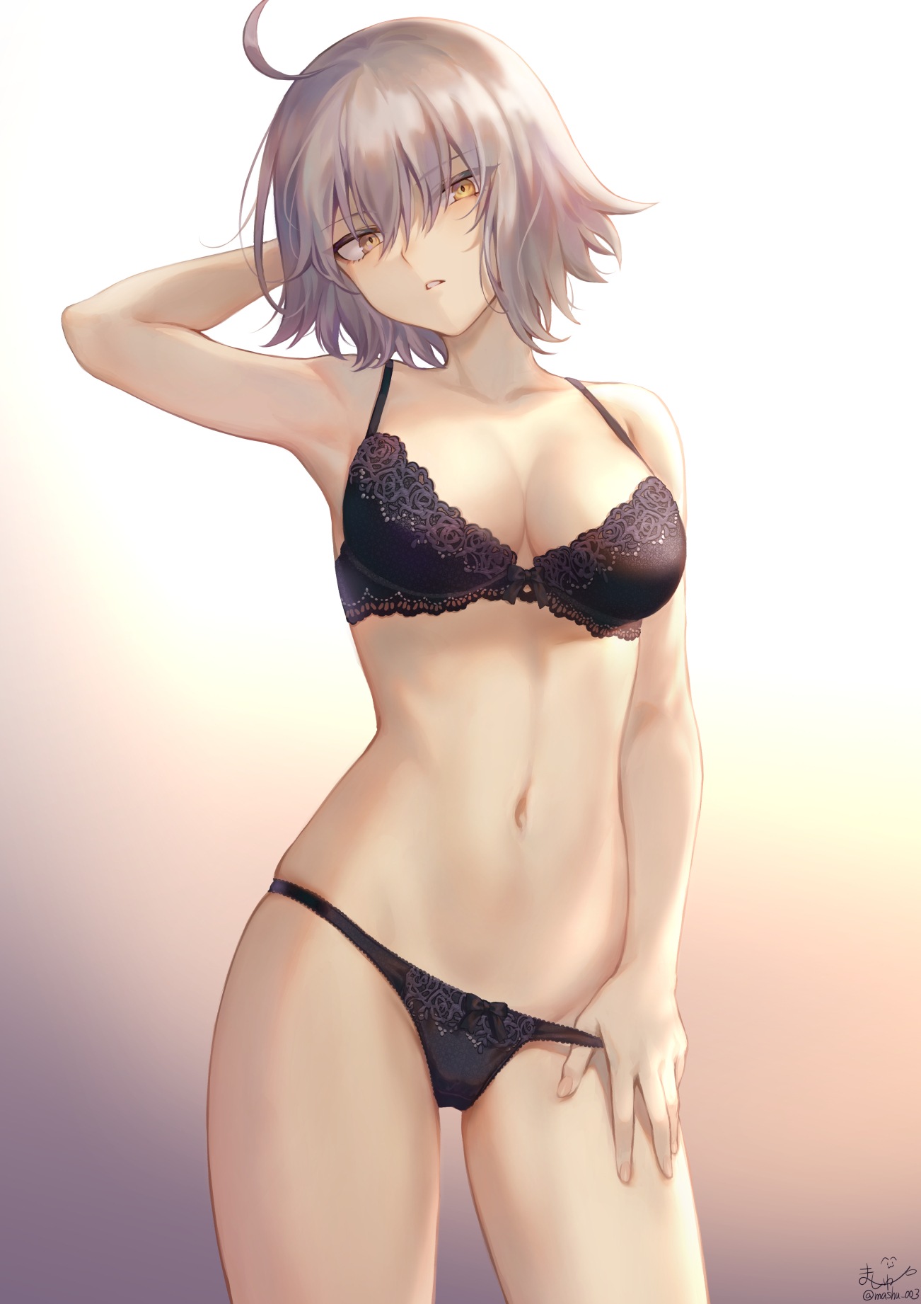 Sexy girls of anime posing in hot lingerie and stockings image picture
