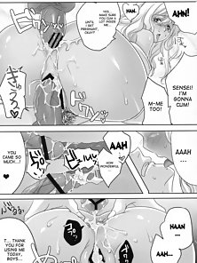 The Teacher Whom I Admire - Busty virgin teacher is creampied by two blackmailing hentai students