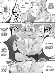 The Teacher Whom I Admire - Busty virgin teacher is creampied by two blackmailing hentai students