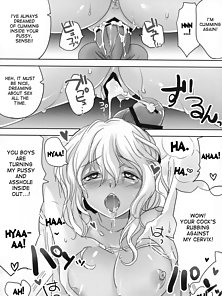 The Teacher Whom I Admire - Busty virgin teacher is creampied by two blackmailing hentai students