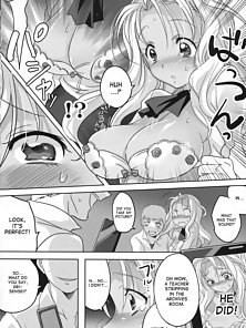 The Teacher Whom I Admire - Busty virgin teacher is creampied by two blackmailing hentai students