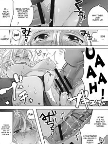 The Teacher Whom I Admire - Busty virgin teacher is creampied by two blackmailing hentai students