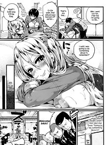 Busty anime schoolgirl gets her big titties fucked in the storeroom