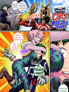 My Harem Academia 4 - Asido from My Hero Academia is caught fisting her gaping asshole by Deku