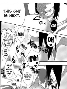 Sakuranbo - Sasuke uses genjutsu to fuck Sakura's big juicy booty - hentai manga