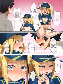 Fate Degenerate Order 7 - Sexy blonde servant gets pussy licked while sleeping