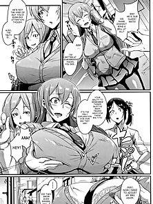 Busty anime schoolgirl is turned in to a living sex doll onahole - slave comics
