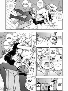 Honey Blonde: Sakura - Busty hentai girlfriend pisses on his dick before he sticks it in her ass