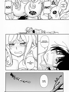 Honey Blonde: Sakura - Busty hentai girlfriend pisses on his dick before he sticks it in her ass