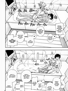 Honey Blonde: Sakura - Busty hentai girlfriend pisses on his dick before he sticks it in her ass