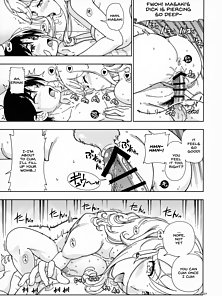 Honey Blonde: Sakura - Busty hentai girlfriend pisses on his dick before he sticks it in her ass