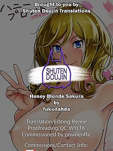 Honey Blonde: Sakura - Busty hentai girlfriend pisses on his dick before he sticks it in her ass