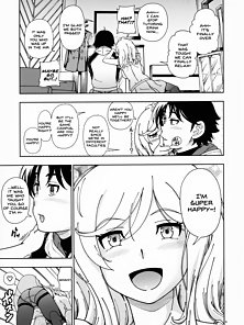 Honey Blonde: Sakura - Busty hentai girlfriend pisses on his dick before he sticks it in her ass