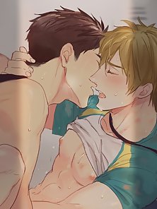 Yaoi guys having romantic gay sex pic compilation