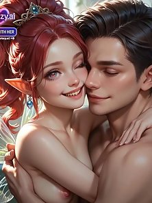 A Giant's Tender Care - Redhead fairy gets fucked by a big hentai cock