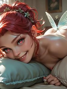 A Giant's Tender Care - Redhead fairy gets fucked by a big hentai cock