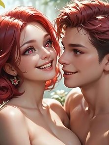 A Giant's Tender Care - Redhead fairy gets fucked by a big hentai cock