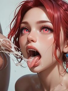 A Giant's Tender Care - Redhead fairy gets fucked by a big hentai cock