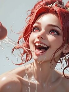 A Giant's Tender Care - Redhead fairy gets fucked by a big hentai cock
