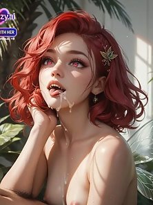 A Giant's Tender Care - Redhead fairy gets fucked by a big hentai cock