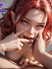 A Giant's Tender Care - Redhead fairy gets fucked by a big hentai cock