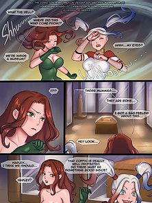 Night at the Museum - Harley Quinn and Poison Ivy become lesbian mummy slaves