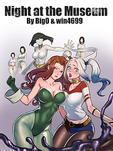 Night at the Museum - Harley Quinn and Poison Ivy become lesbian mummy slaves