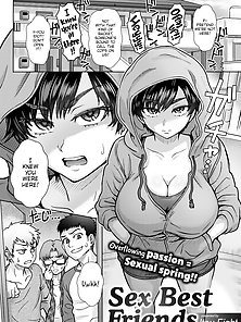 Sex Best Friends - Busty tomboy gets gangabanged by her friends - uncensored manga hentai