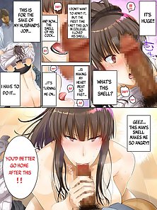 Housewife fucks jerk from college while husband is asleep - cheating comics