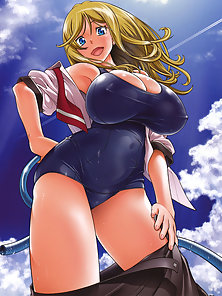 Honey Blonde - Busty hentai blonde gets ass fucked on the ferris wheel