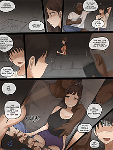 X-Boyfriend - Busty hentai girlfriend cheats with a huge BBC while tiny cock loser jerks off