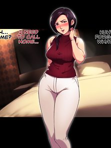 Slutty housewife cheats on her husband with stranger in ass fucking - wife comics
