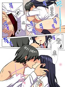 My Big Cock Is Getting Squeezed By Huge Breasted Bitch Gals!! 2 - Busty hentai students in threesome