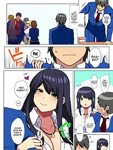 My Big Cock Is Getting Squeezed By Huge Breasted Bitch Gals!! 2 - Busty hentai students in threesome