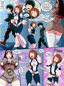 My Fetish Academia - Deku and friends from My Hero Academia get trapped in a sex orgy