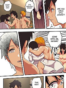 Class Trip x King Game - Student watches his crush get creampied while getting a blowjob