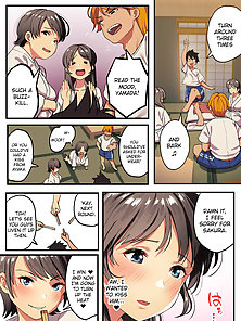 Class Trip x King Game - Student watches his crush get creampied while getting a blowjob