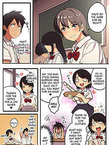 Class Trip x King Game - Student watches his crush get creampied while getting a blowjob