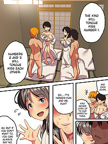 Class Trip x King Game - Student watches his crush get creampied while getting a blowjob