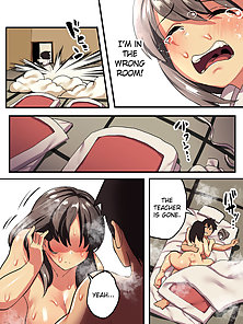 Class Trip x King Game - Student watches his crush get creampied while getting a blowjob