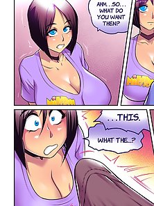 Cheating mom gets extorted to take her son's dick in her asshole - dirty comics