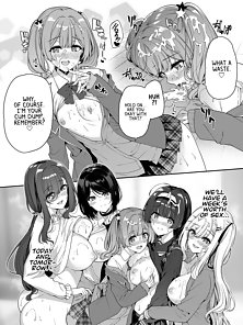 Asocial Couple and Talkative Gals Have Sex Training Together 4 - Nonstop sex with schoolgirl harem