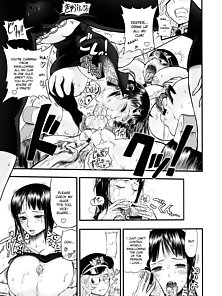 Nico Robin from One Piece gets her pussy pounded by dickgirls