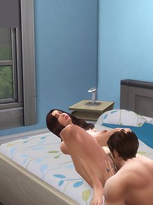 Sim 4 Game, Hot Milf Mother fucks his hot sex sim mother