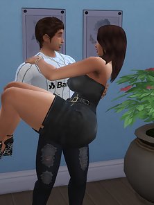 Sim 4 Game, Hot Milf Mother fucks his hot sex sim mother