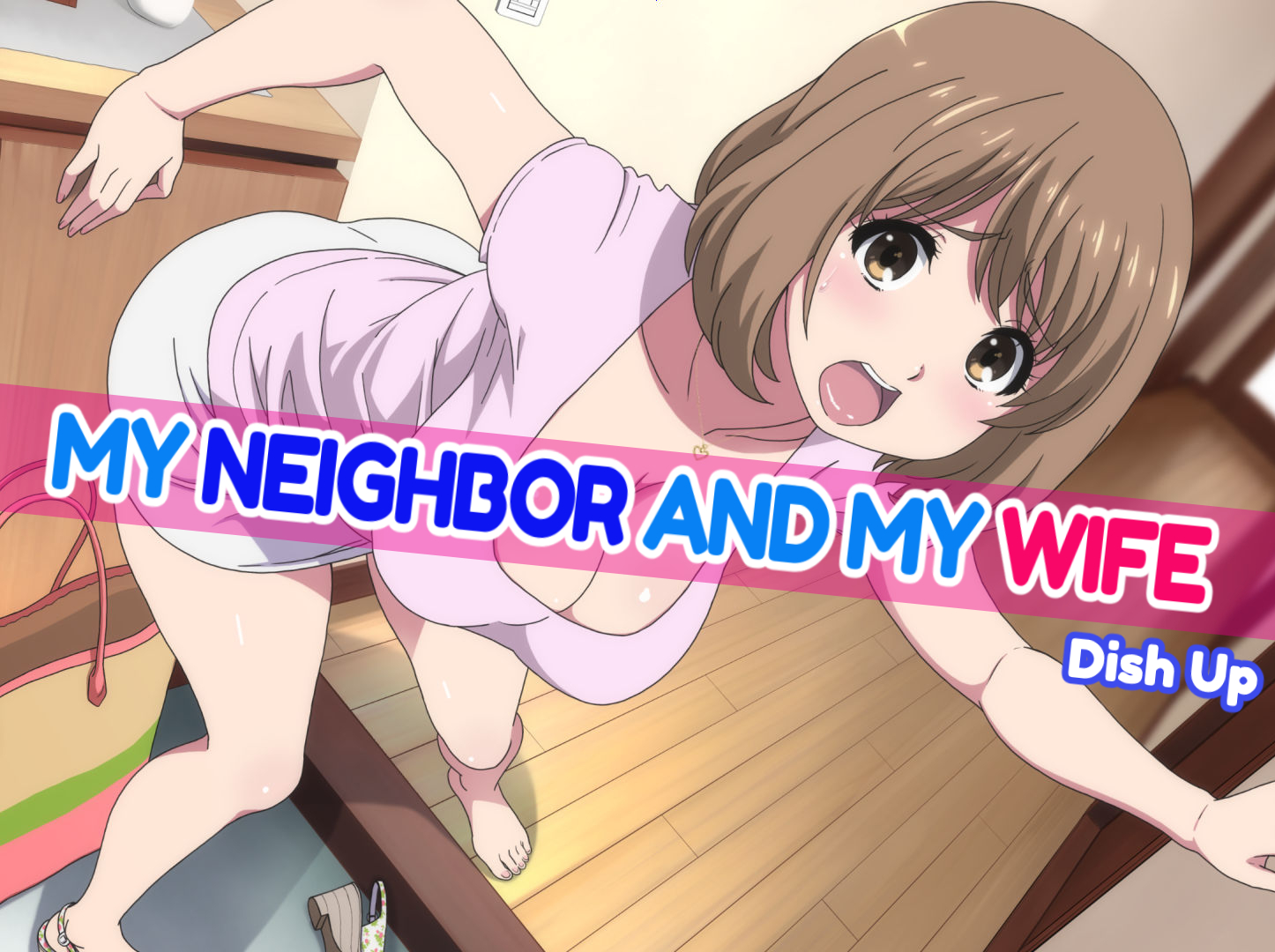 My Neighbor and My Wife - Busty wife cheats in NTR manga hentai image