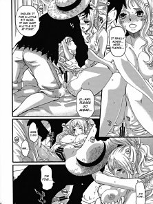 Queen of Vanilla 17 - Luffy from One Piece bangs hot mermaid Shirahoshi - hentai comics