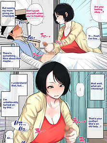 Mom Looks After Me in the Hospital - Hentai milf fucks her son since he can't jerk off